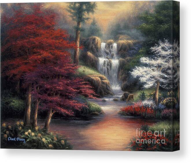 Gift Canvas Print featuring the painting Sanctuary by Chuck Pinson