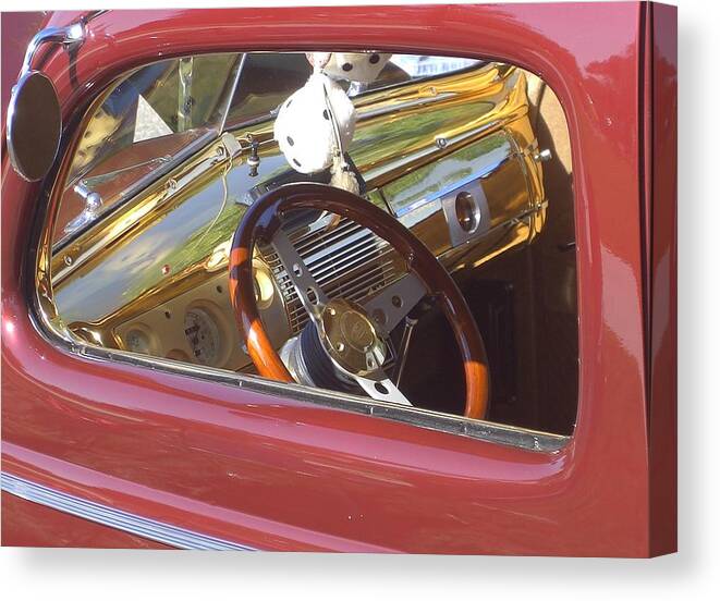 Hot Rod Canvas Print featuring the photograph Saturday Night by Lin Grosvenor