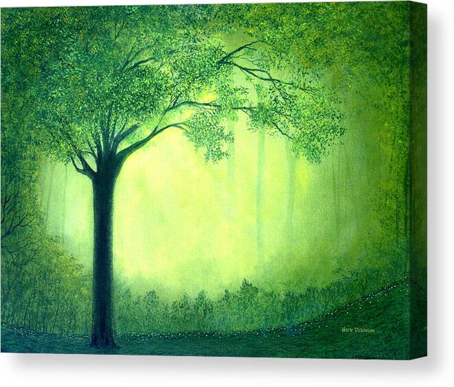 Modern Canvas Print featuring the painting Sherwood by Herb Dickinson