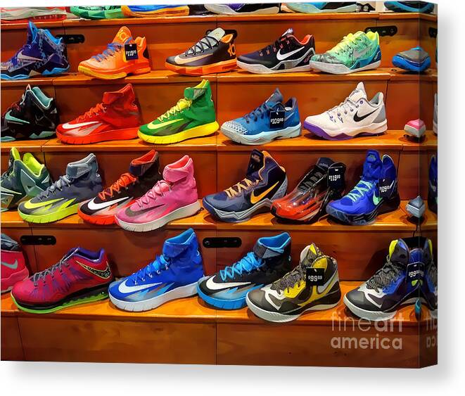 Sneakers Canvas Print featuring the photograph Sneakers by Jeff Breiman