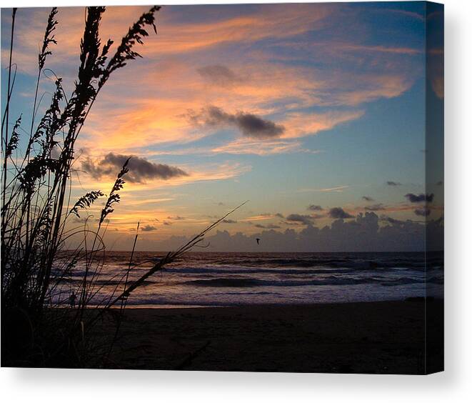 Sunrise Canvas Print featuring the photograph Sunrise over Rodanthe by Stacy Abbott