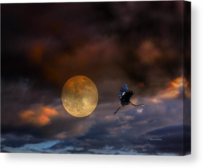 Super Moon Canvas Print featuring the photograph Super Moon 2013 by Angela Stanton