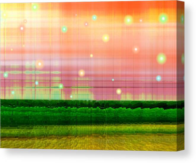 Abstract Canvas Print featuring the digital art Sweet Tuesday Morning by Wendy J St Christopher