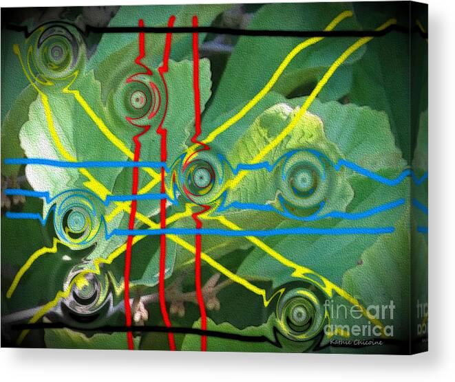 Abstract Canvas Print featuring the photograph Take Us to Your Leader by Kathie Chicoine