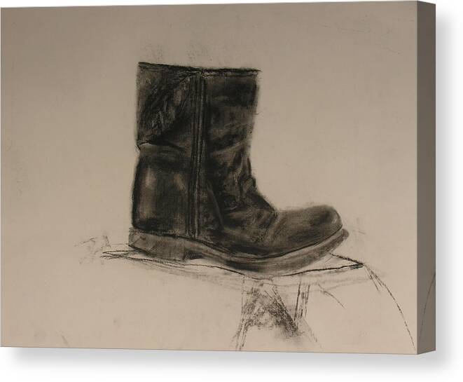 Boot Canvas Print featuring the painting The Boot by Sheila Mashaw