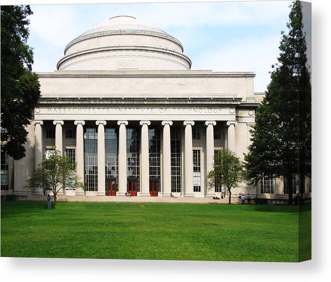 The Dome At Mit Canvas Print featuring the photograph The Dome at MIT by Georgia Clare