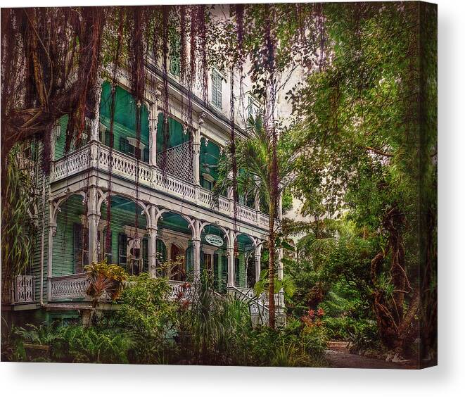 Porter House Canvas Print featuring the photograph The Haunted Mansion by Hanny Heim