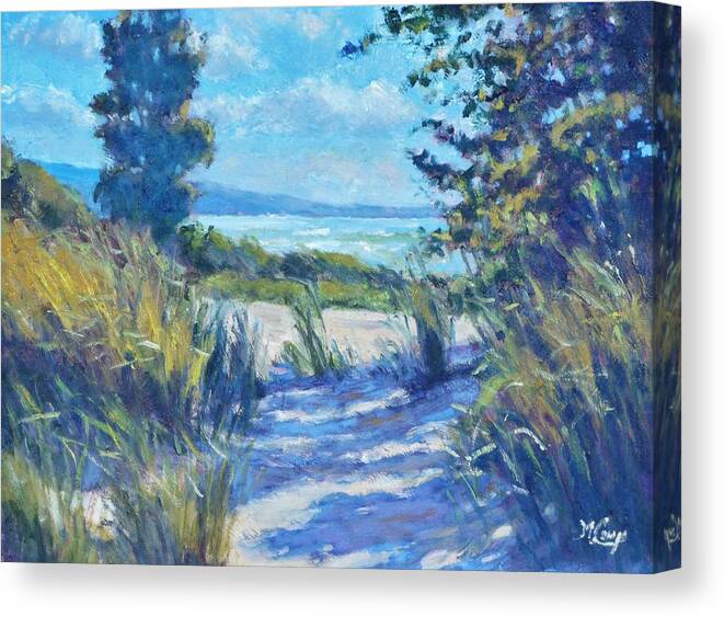 Nature Canvas Print featuring the painting The Hidden Path by Michael Camp