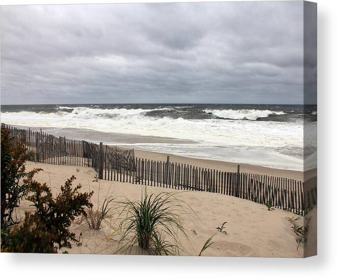 Dunes Canvas Print featuring the photograph The Storm Nears by Mary Haber