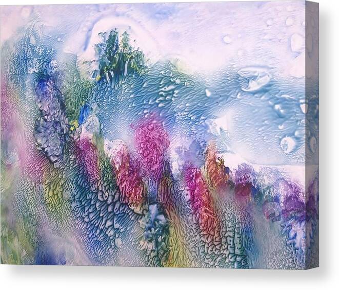 Water Canvas Print featuring the painting Winds of Change by Sharon Ackley