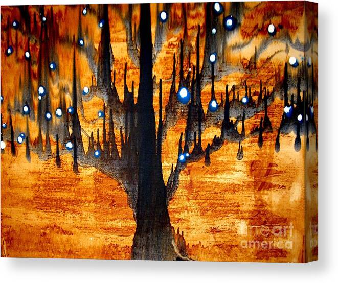 Tree Canvas Print featuring the painting Touched by Amy Sorrell