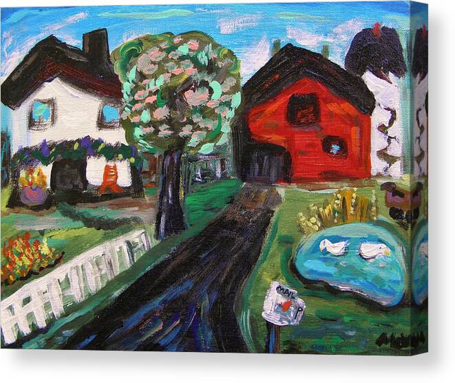 Farm Canvas Print featuring the painting Transformation by Mary Carol Williams