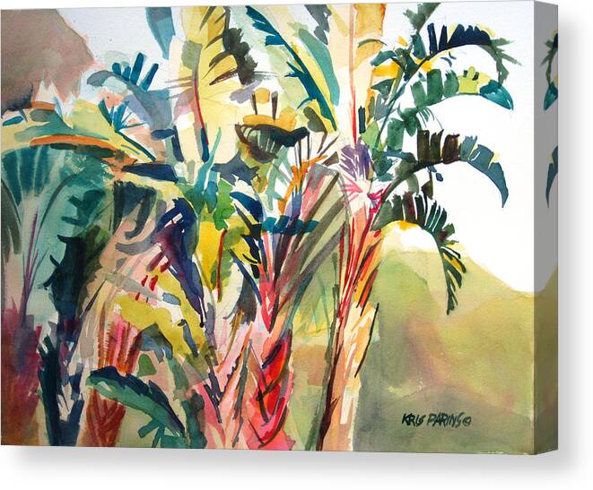 Kris Parins Canvas Print featuring the painting Tropical Punch by Kris Parins