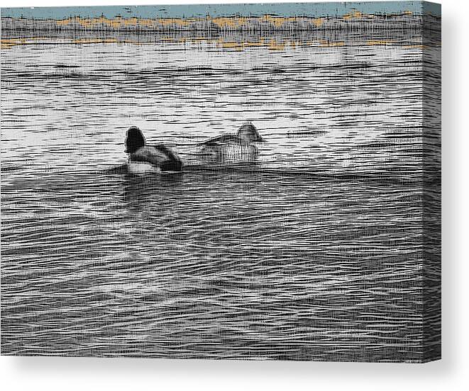 Expressive Canvas Print featuring the photograph Two by Lenore Senior