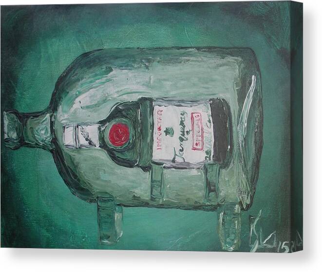 Tanqueray Canvas Print featuring the painting Vintage Tanqueray by Lee Stockwell