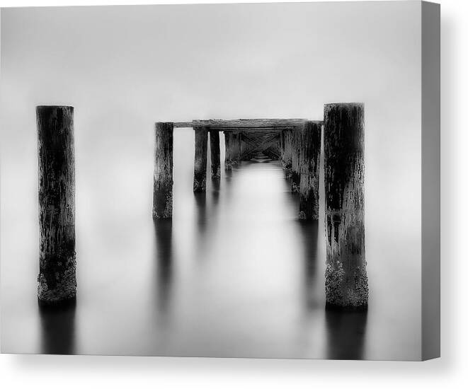 Dock Canvas Print featuring the photograph Wasteland by Mark Alder