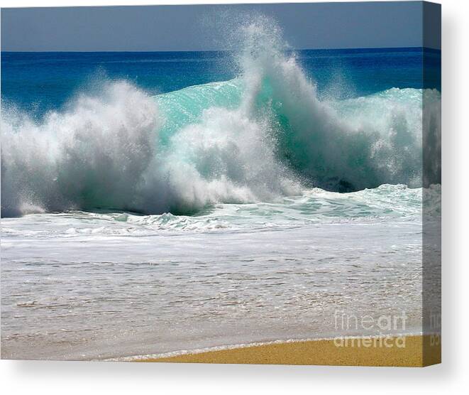 Water Canvas Print featuring the photograph Wave by Karon Melillo DeVega