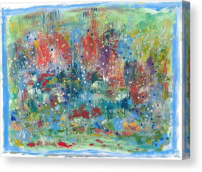 Contemporary Canvas Print featuring the painting Weeds by Bjorn Sjogren