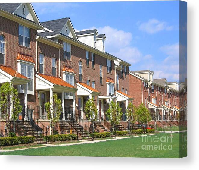 Condos Canvas Print featuring the photograph Whose Is Whose? by Ann Horn