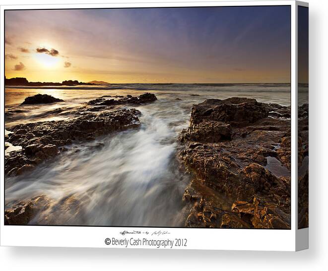 Sunset Canvas Print featuring the photograph Afternoon Tide by B Cash