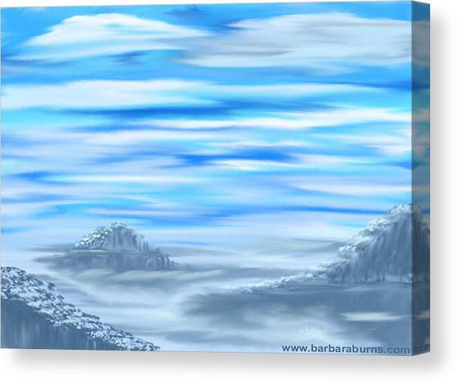 Digital Painting Canvas Print featuring the digital art Arctic Melody by Barbara Burns