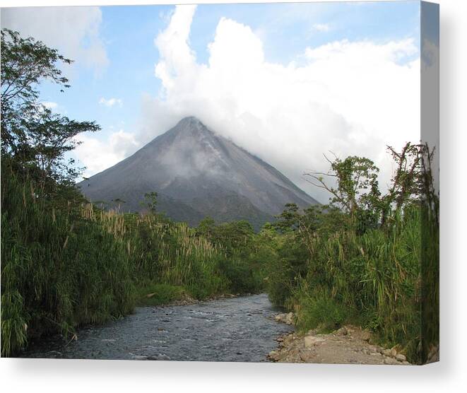 Arenal Volcano Canvas Print featuring the photograph Arenal Volcano by Keith Stokes