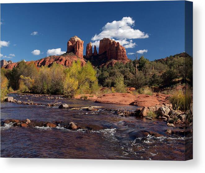 Cathedral Rock Canvas Print featuring the photograph Cathedral Rock Sedona by Joshua House