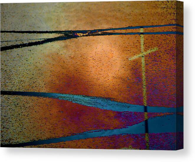 Abstract Canvas Print featuring the photograph Crossroads by Lenore Senior