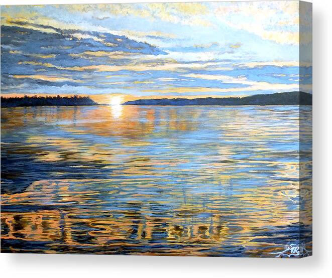Davidson Quebec Canvas Print featuring the painting Davidson Quebec by Tom Roderick