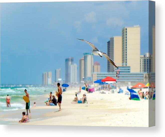  Florida Canvas Print featuring the photograph Emerald Beach by Anna Rumiantseva