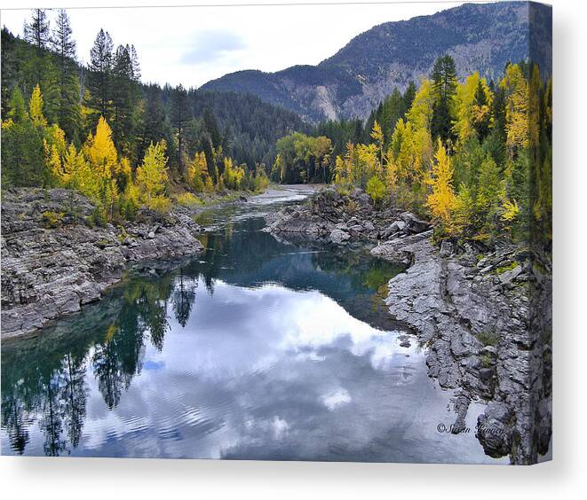 Photo Art Canvas Print featuring the photograph Glacier Reflection by Susan Kinney