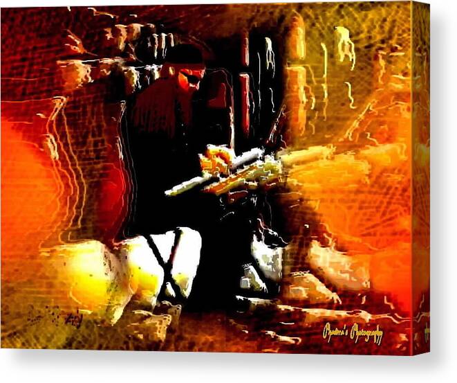 Keyboards Canvas Print featuring the photograph Keyed Up by A L Sadie Reneau