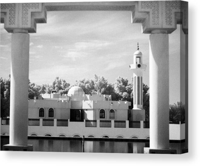 Mosque Canvas Print featuring the photograph Mosque in infrared by Paul Cowan