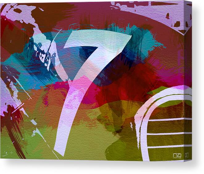  Canvas Print featuring the photograph Number 7 by Naxart Studio