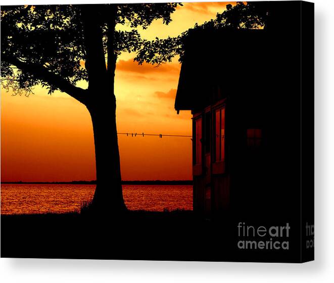 Sunset Canvas Print featuring the photograph One Of These Mornin's by Terry Doyle