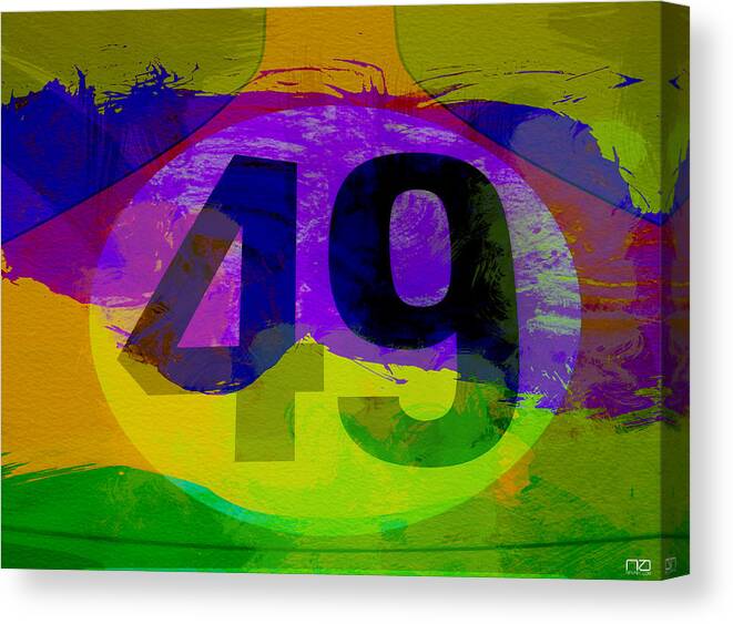  Canvas Print featuring the photograph Porsche 911 Number 49 by Naxart Studio