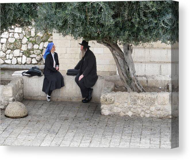 Israel Canvas Print featuring the photograph Quiet Moment by M Kathleen Warren