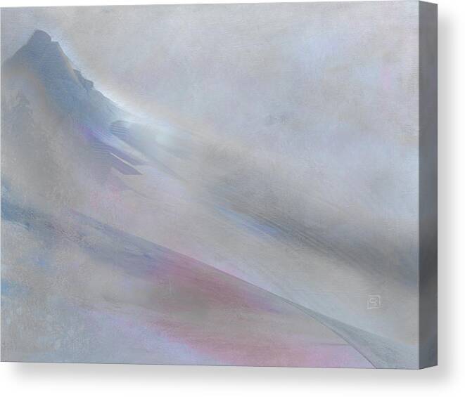 Mountain Canvas Print featuring the digital art Simple Beauty by Jean Moore
