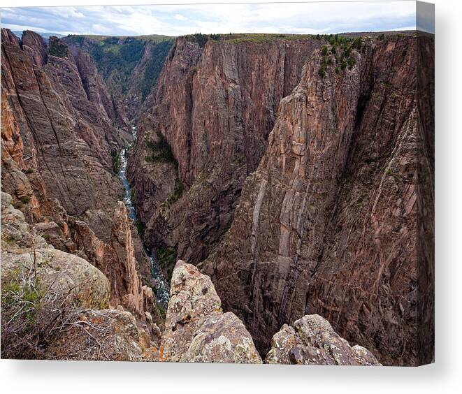 Colorado Canvas Print featuring the photograph Staring into the Abyss by Adam Pender