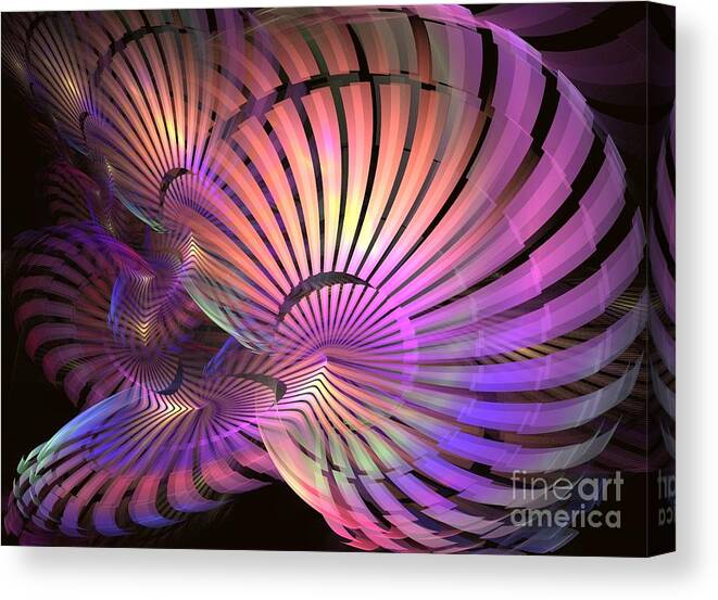 Pink Home Decor Canvas Print featuring the digital art Umbra by Kim Sy Ok
