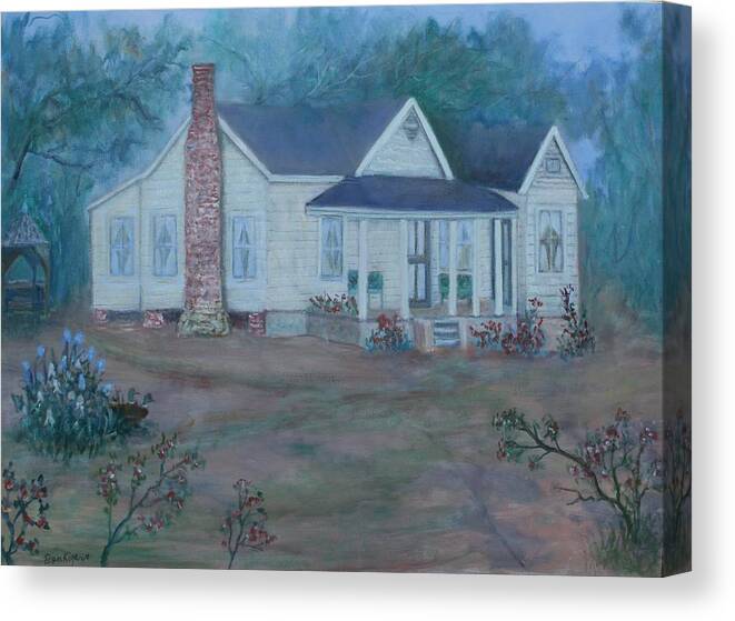 Landscape Canvas Print featuring the painting Wilson Homestead by Ben Kiger