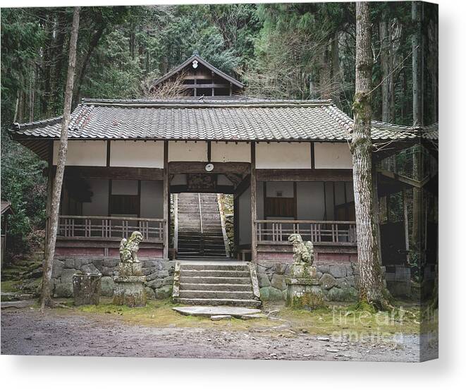 Shrine Canvas Print featuring the photograph Forrest Shrine, Japan by Perry Rodriguez