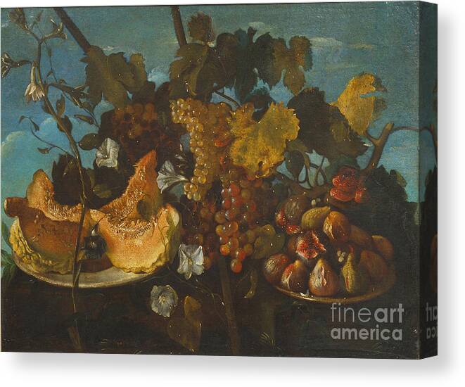 Campidoglio Canvas Print featuring the painting Still Life #1 by Celestial Images