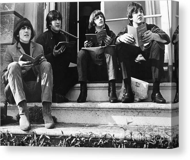 1965 Canvas Print featuring the photograph The Beatles, 1965 #1 by Granger