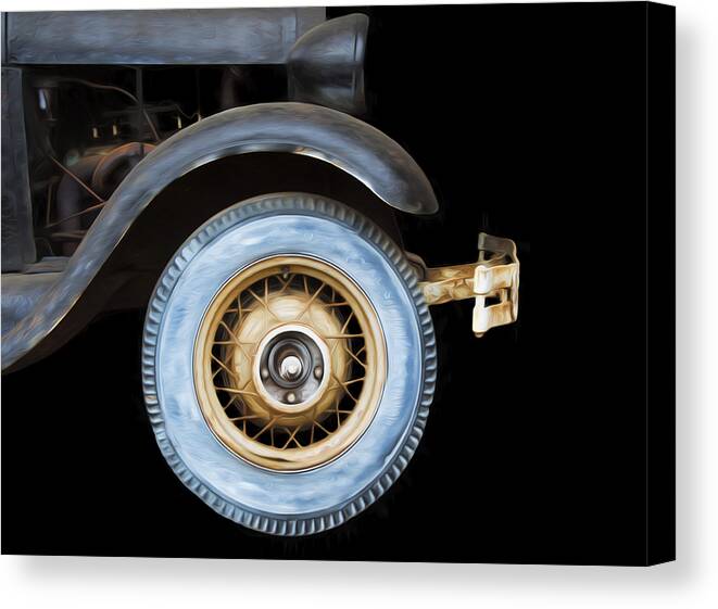 Nostalgic Cars Canvas Print featuring the photograph Classic Car #2 by Steven Michael