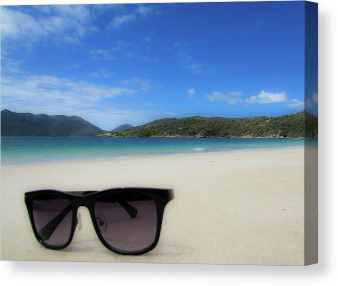 Beach Canvas Print featuring the photograph Sunglasses #2 by Cesar Vieira