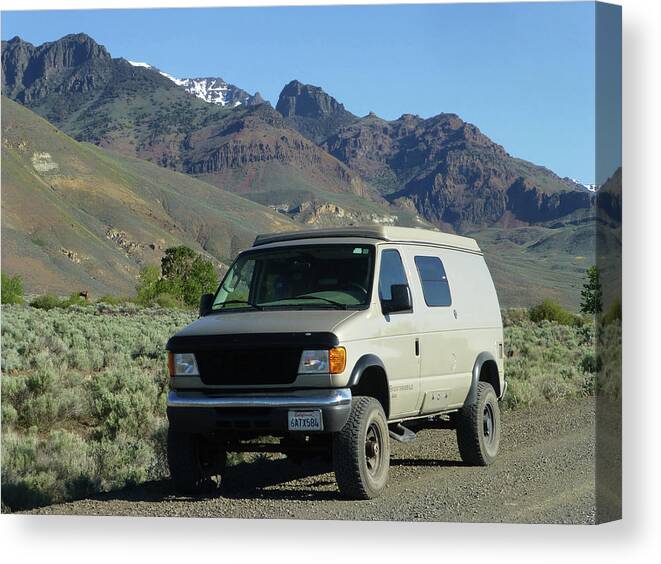 Van Canvas Print featuring the photograph 2DA5944-DC Our Sportsmobile at Steens Mountain by Ed Cooper Photography