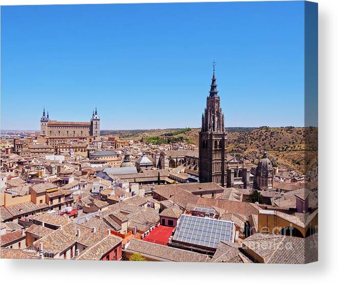 Spain Canvas Print featuring the photograph Toledo, Spain #3 by Karol Kozlowski