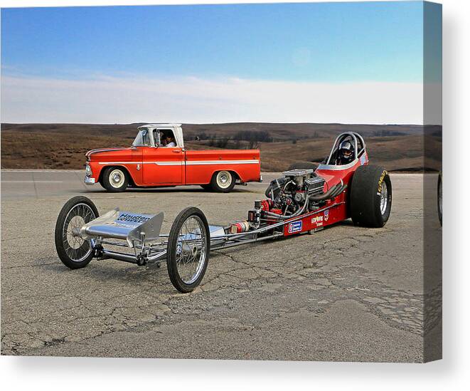 Hamb Canvas Print featuring the photograph A Slingshot Perspective by Christopher McKenzie