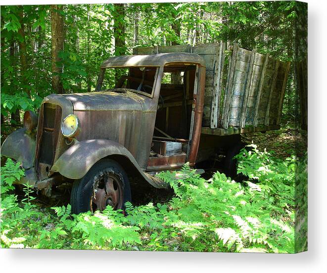 Chevy Canvas Print featuring the photograph A Time Forgotten by Kerri Mortenson